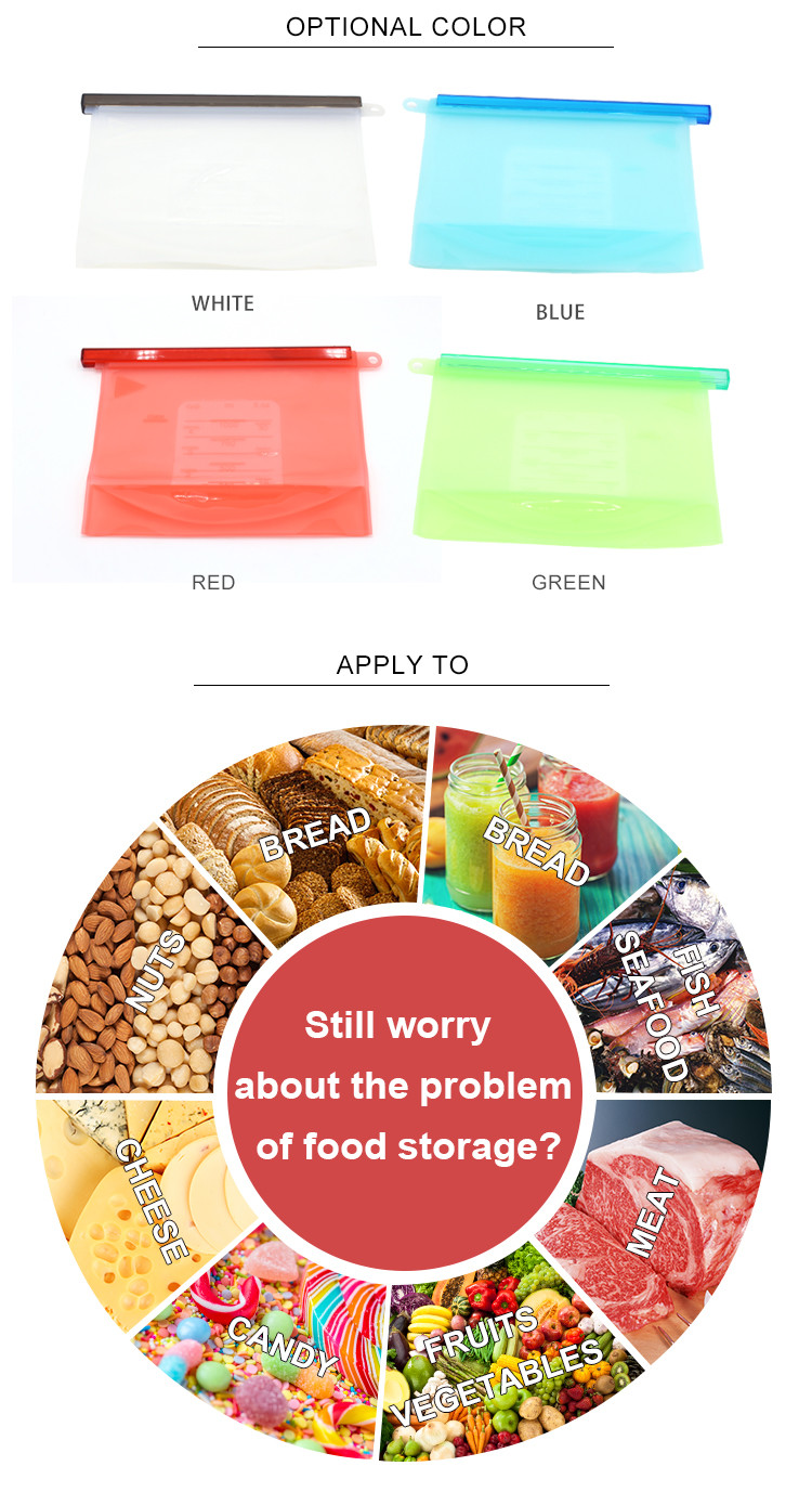 1500ML Airtight Seal Kitchen Storage Container For Frozen Food