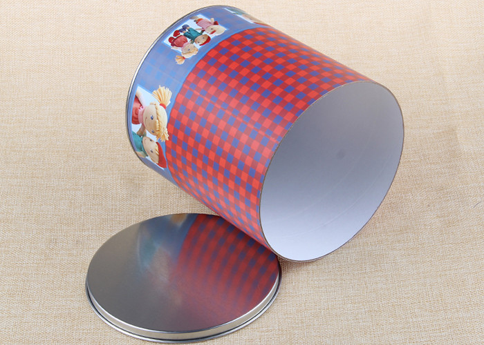 Custom Print Toy Gift Cardboard Paper Composite Can Packaging With Iron Lid