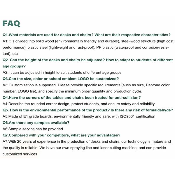 Fixed Height Double Student Desks Environmentally Friendly Classroom Tables And Chairs