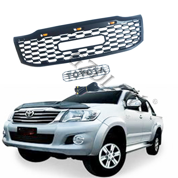 Body Kits Black Front Grill Mesh For Toyota Hilux Vigo Champ
