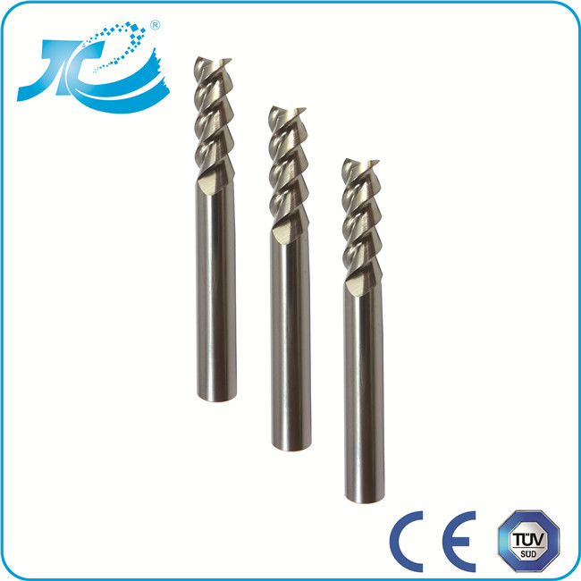 Metal Removal End Mills For Aluminum , Diamond Coated End Mills Air Oil Cooling Mode