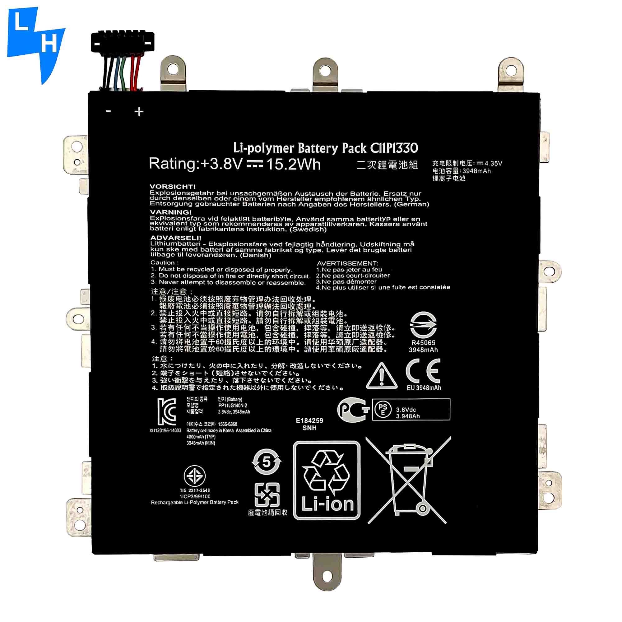 Ori 1 1 Battery Cell 4000mAh C11P1330 for ASUS MeMO Pad 8 ME581CL K01H K015 ME8150C