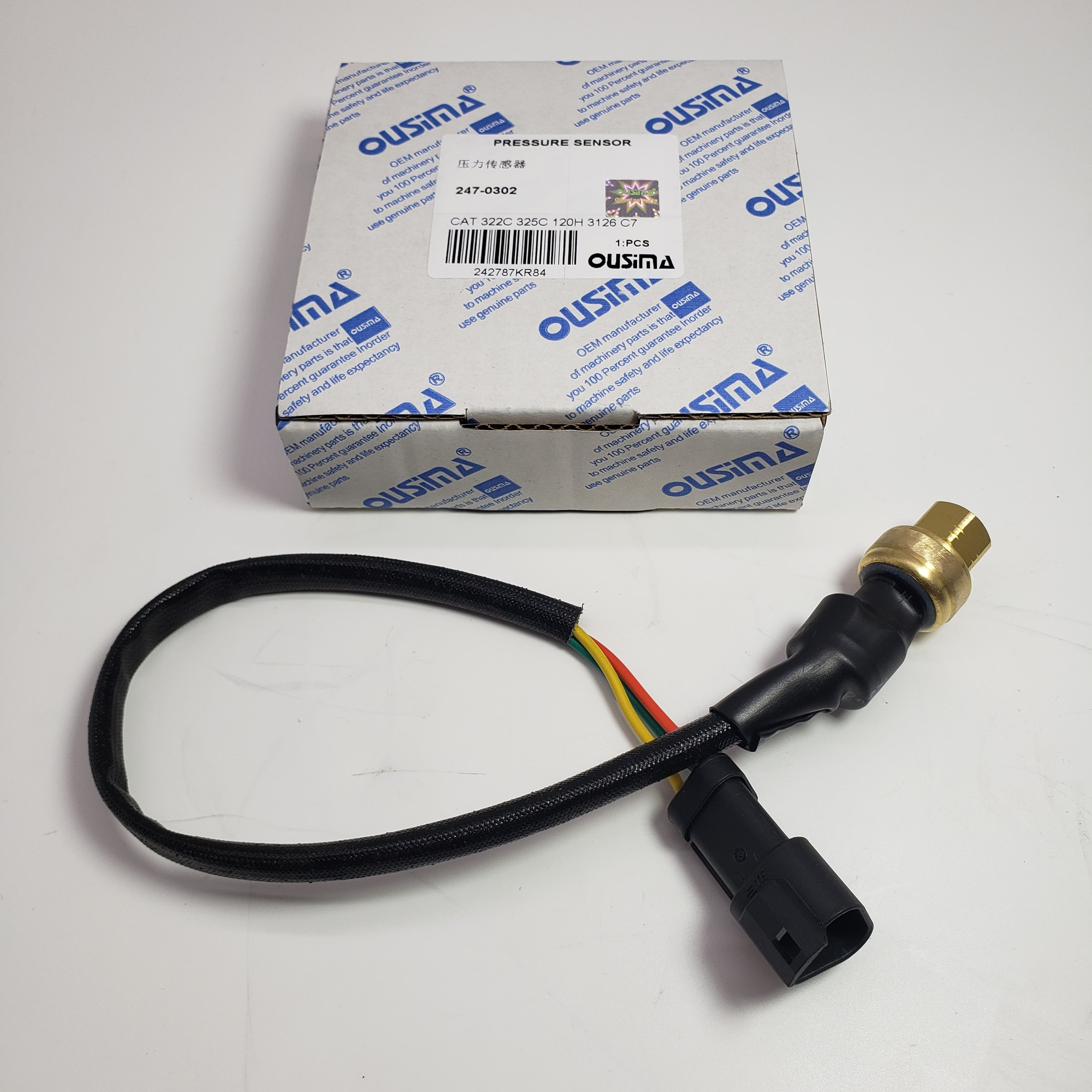 Pressure Sensor 247-0302 For CAT 322C 325C 3126B 120H 938G II
