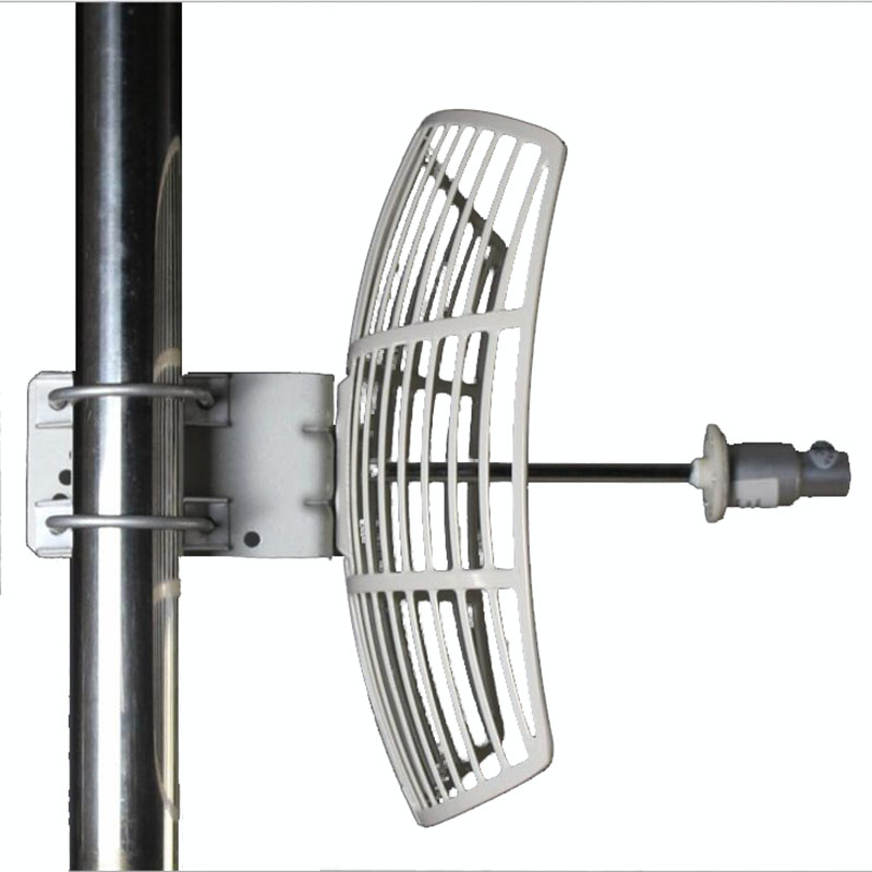 Vertical Polarization 5G Directional Parabolic Grid Antenna with L-bracket Mounting Type