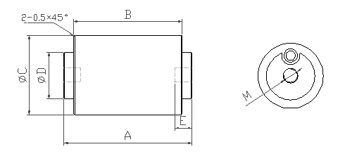 Shape and mounting dimensions of the HEV-H-Q Module series automotive fuses