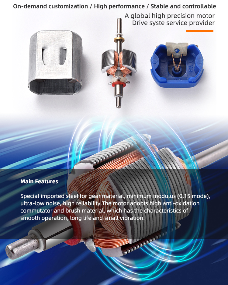 Faradyi Dc 3v Mini Geared Motor 17000-18000r/min Car 3 V High Speed Brush Small Electric Mini Micro Dc Toy Motor Low Voltage /