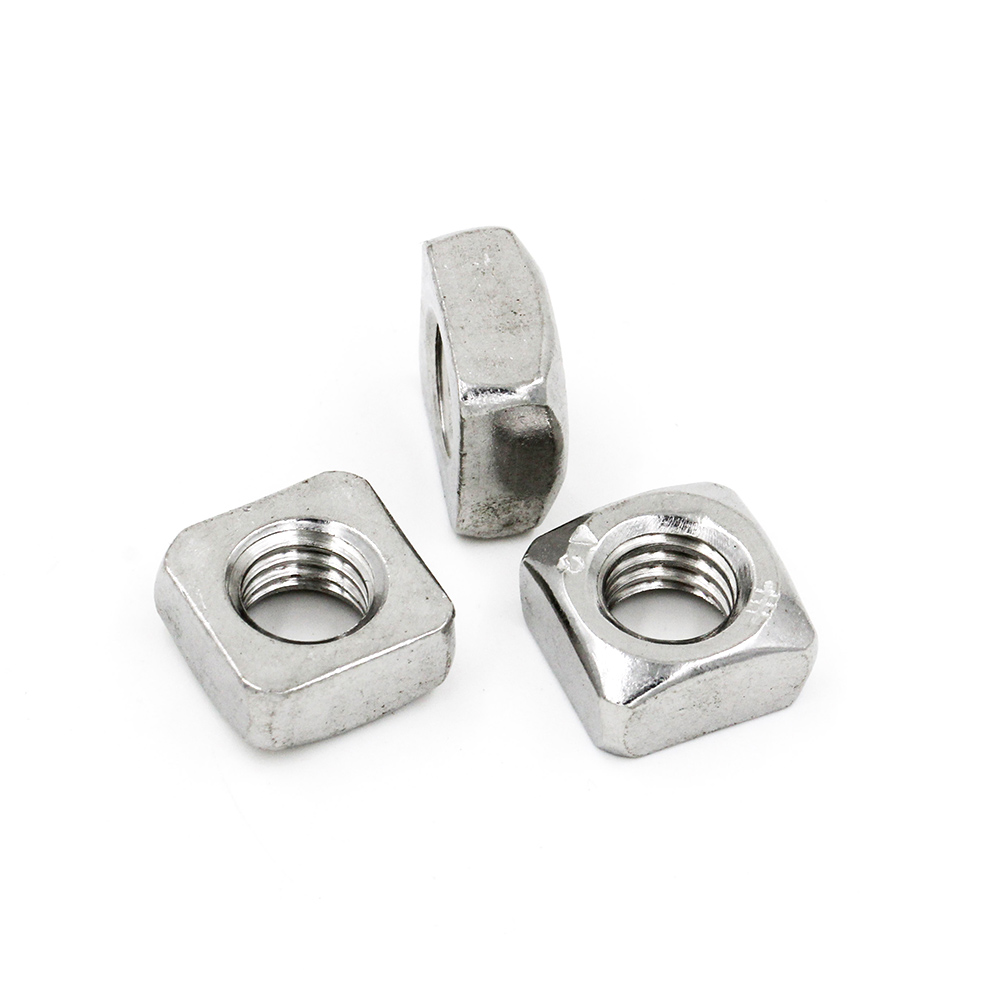 Metric Grade 6.8/8.8/10.9/12.9 Stainless Steel 304 Square Nut with M2.5 M3 M4 M5
