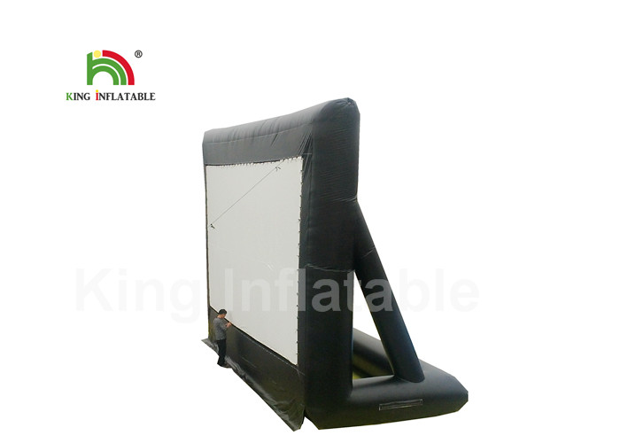 CE Custom Black PVC 10m Inflatable Projector Screen, Inflatable Outdoor Movie Screen