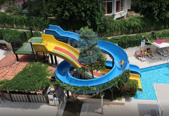 Commercial Private Water Slide Fiberglass Family Wide Water Slide 1.8m Height