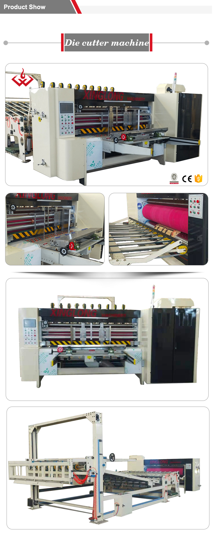 Factory selling paper box making machine automatic die cutter carton