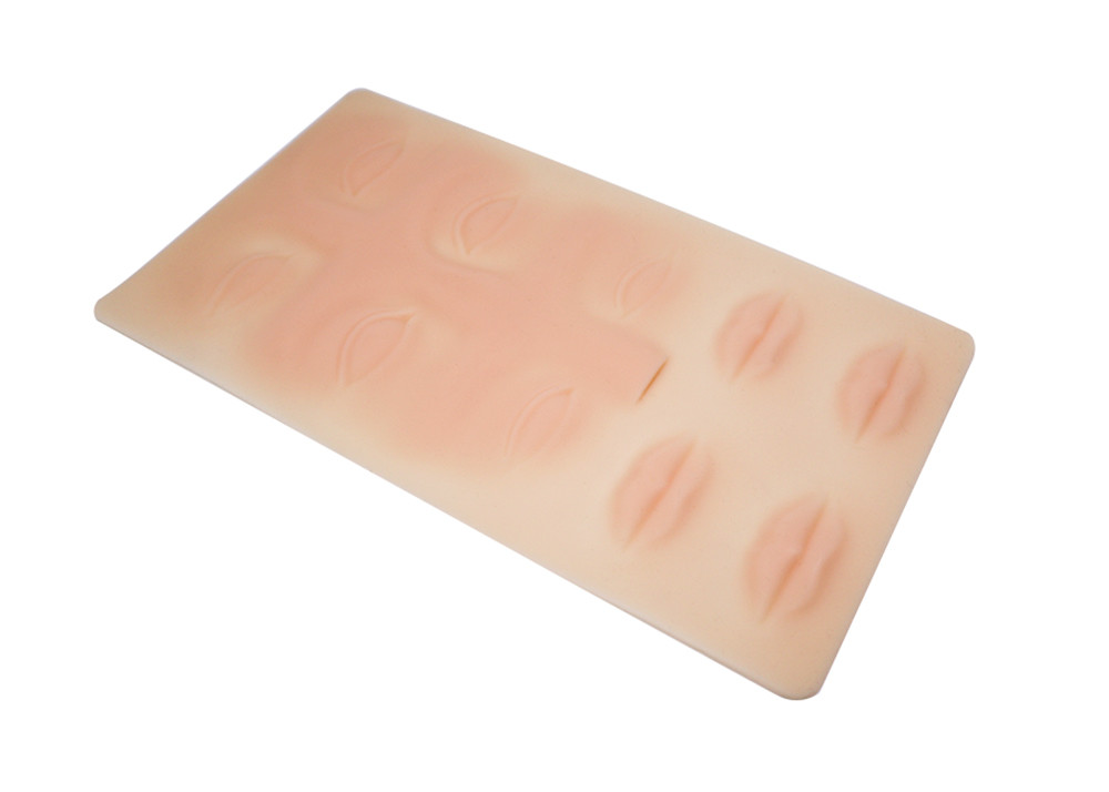 3D Eyeline Lip Silicone Permanent Makeup Practice Skin 26.1*14.7*0.1cm
