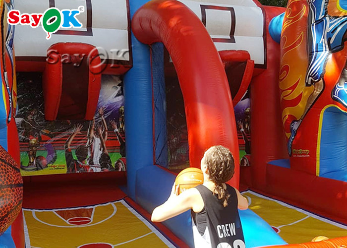Funny Commercial Basketball Shooting Game Giant Inflatable Basketball Hoops Inflatable Party Games For Adults