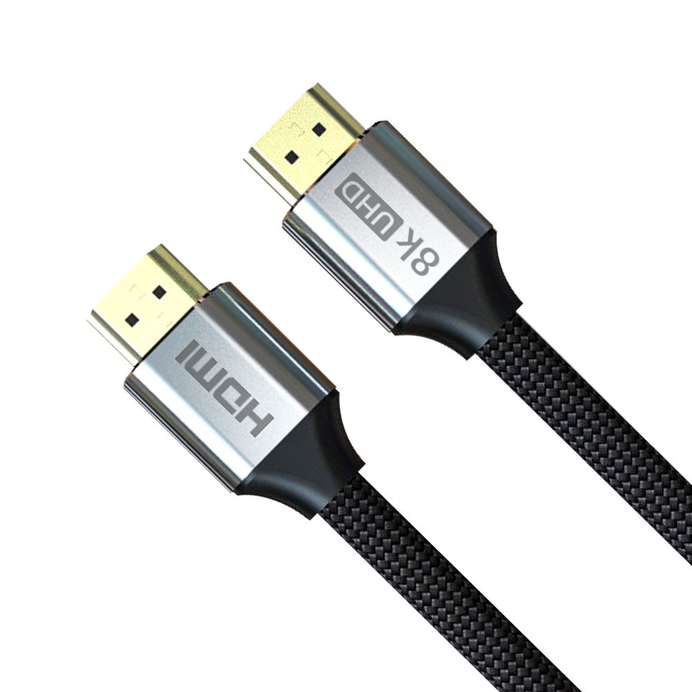 6.5 Foot Braided 8k@60hz Hdmi Ultra High Speed 48gbps Cable Male To Male