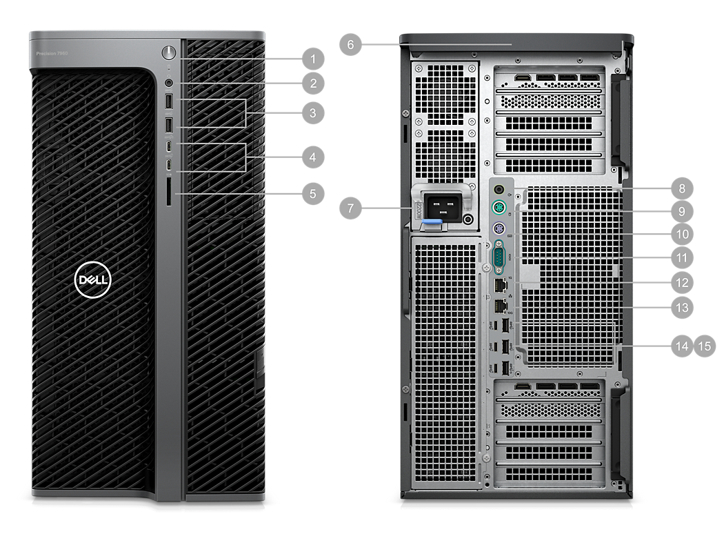 Dell T7920 Workstation Upgrade 24 Thread Processor 512GB Hard Disk 1400W Power Supply