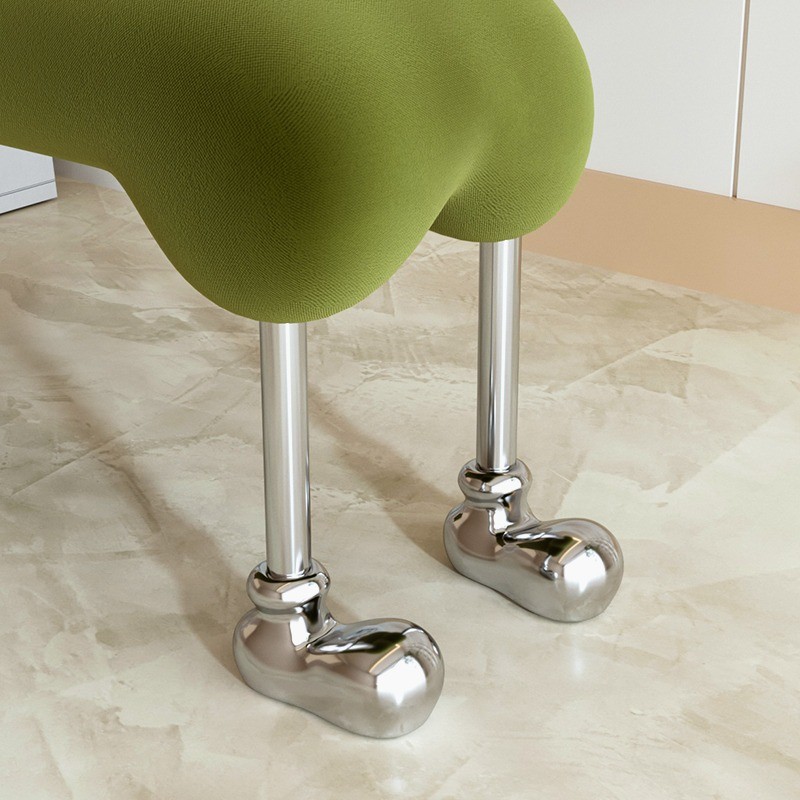 Velvet Star Hotel Bed End Stool Cream Style Dog Stool