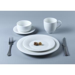 Lead Free 210ml Soup Ceramic Bowl Set With Saucers