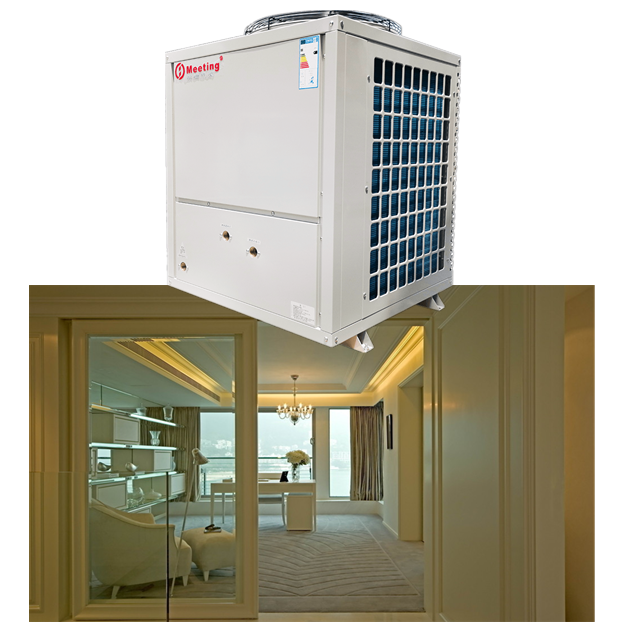 Meeting MD60D Max Outlet Water 60C Air Source Heating Pump For Private House Heating