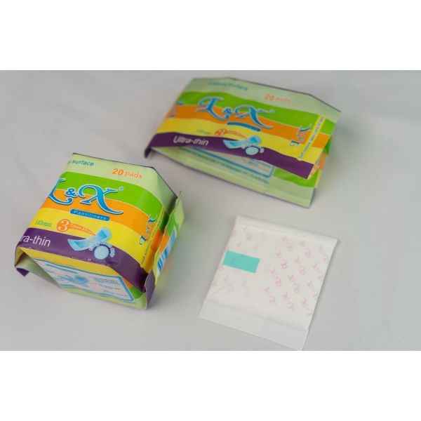 Disposable Cotton Pantiliners Hypoallergenic Breathable Comfortable Soft Material Feminine Hygiene Protection Solution