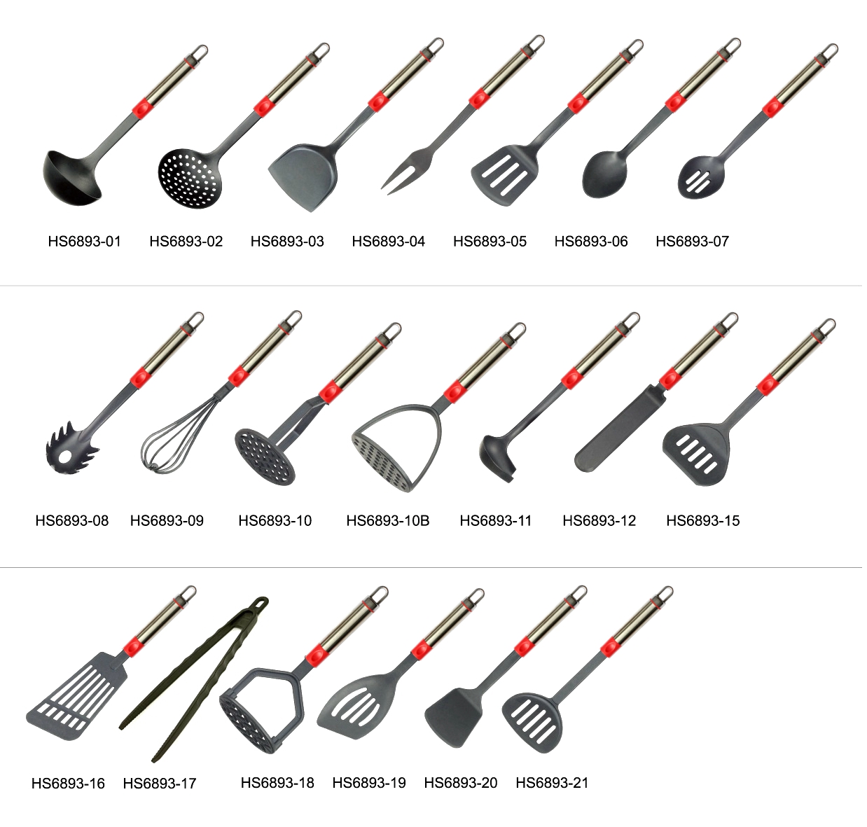 2023 Kitchen Utensils Nylon Utensil Sets for Professional Cooking
