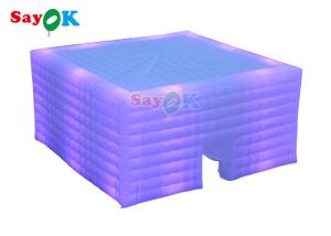 Buy cheap PVC Automatic Inflatable Lawn Tent 10x10x5m Inflatable Led Party Tent product