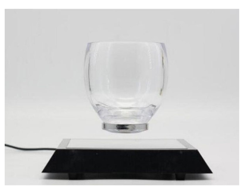 360 Rotating magnetic levitation Cocktail Glass cup display stands