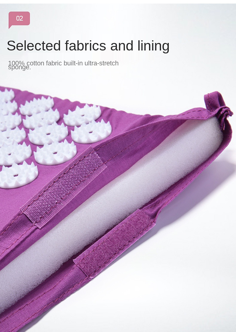 Eco Massage Acupressure Yoga Mat Tearproof Therapy Acupressure Mat