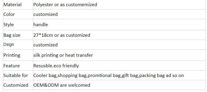 Reusable School Cooler Picnic Insulated Bag For Food Delivery