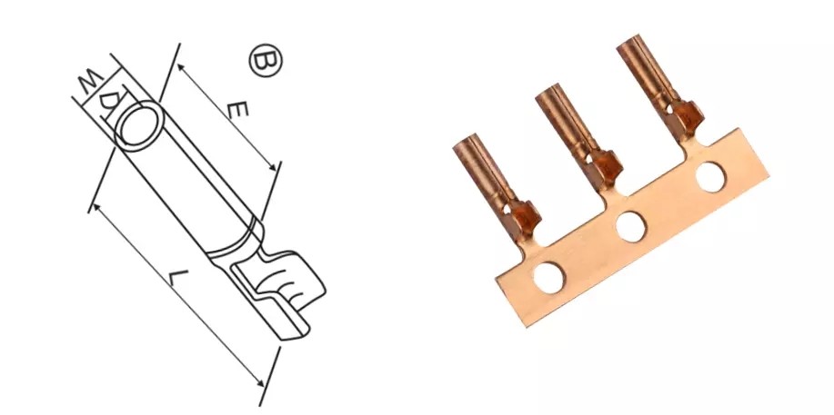 1.35mm Tin Plating Brass Car Battery Terminal