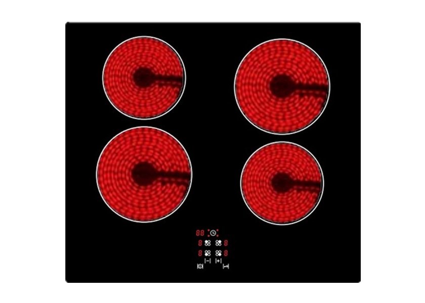 LED digital display OEM 60cm 4 Burner Ceramic Cooktop