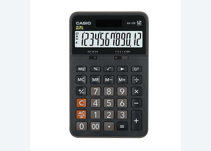 For Authentic Casio AX-12B Calculator 12-digit solar powered business office computer