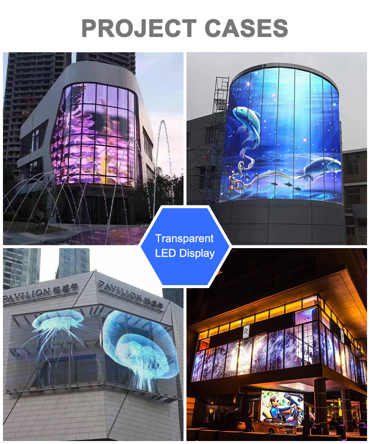 Outdoor Transparent Advertising LED Video Wall Panel With SDK Function