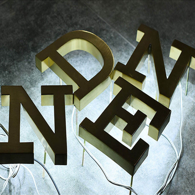 Wholesale Cheapest Made Led Signs 3D Metal Logo Sign Outdoor Backlit Letter Signage