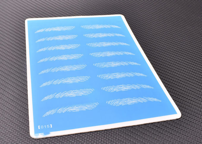 3D Blue Rubber Best Selling Blue Eyebrow Practice Skin For Permanent Makeup Beginner
