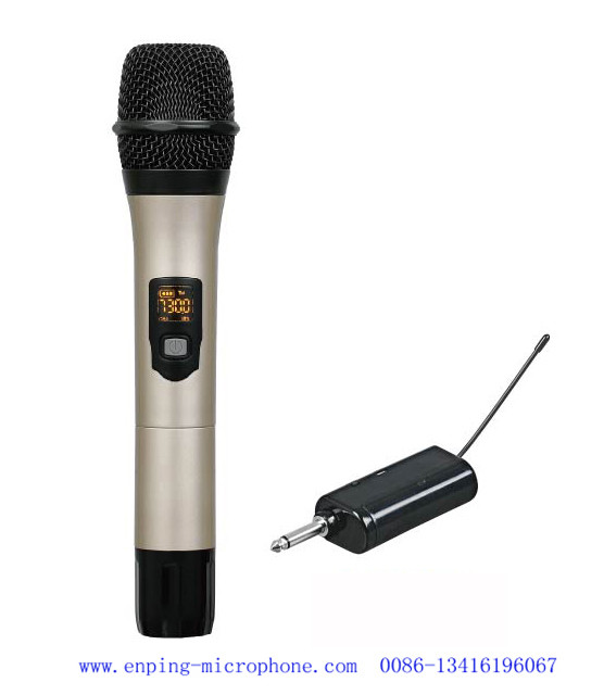 C13 / rechargeable professional universal mini multi-channel UHF wireless microphone with one handheld & 6.35mm plug
