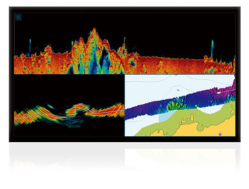 Roll Stabilization 200W Multi Beam Echo Sounder High beam density and ping rate Miniaturization