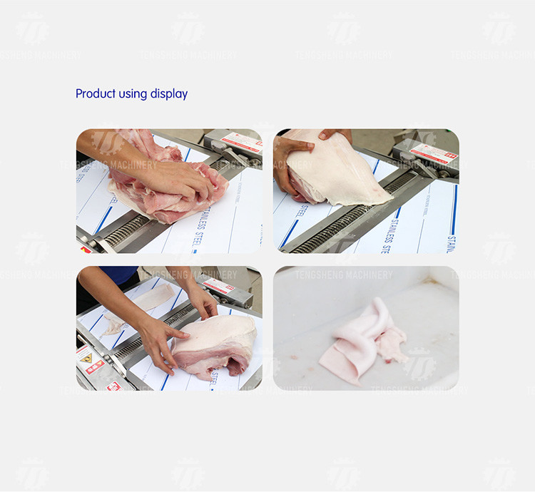 Stainless Steel 18m/min Meat Peeling Machine Beef Skinning Equipment