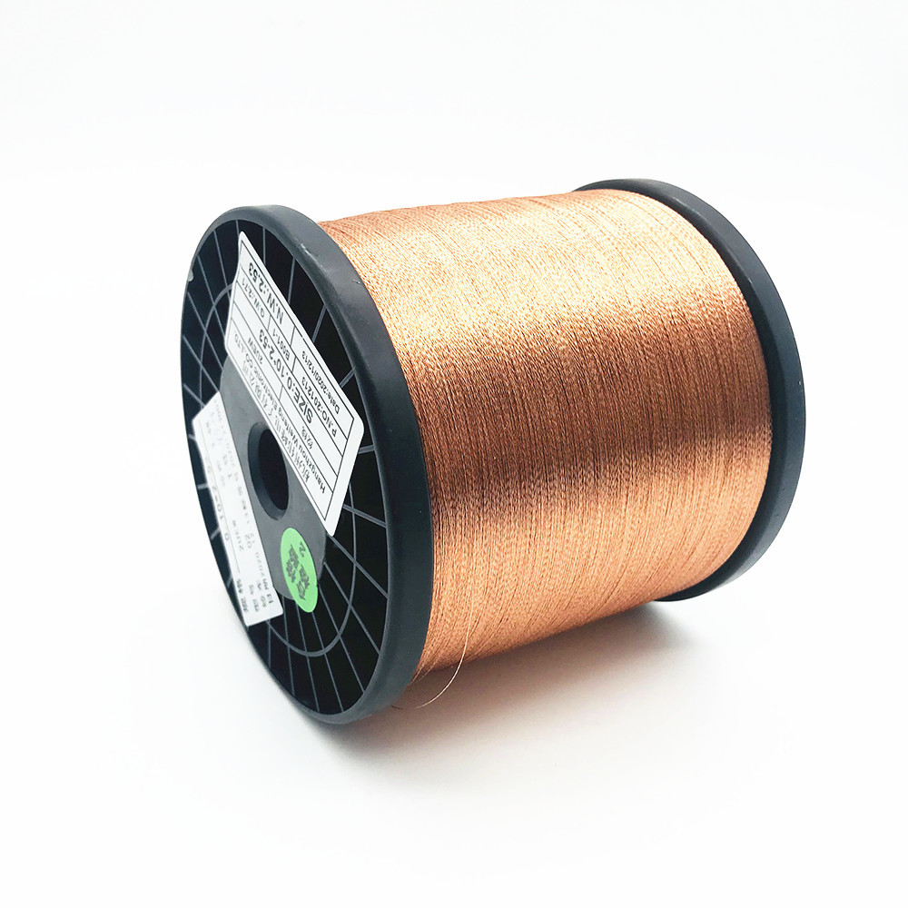 Insulated 0.1mmx2 Strands Enameled Copper Twisted Wire