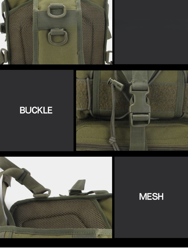 Multicolor Molle Shoulder Backpack With Design And Multi-Function For Outdoor Training
