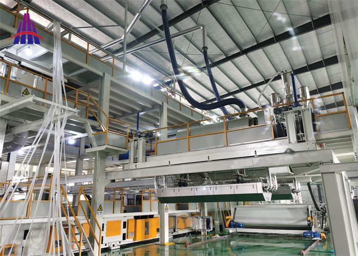 PP SSMMS SMMS Spunbond Meltblown Fabric Production Line Hot Air Drawing