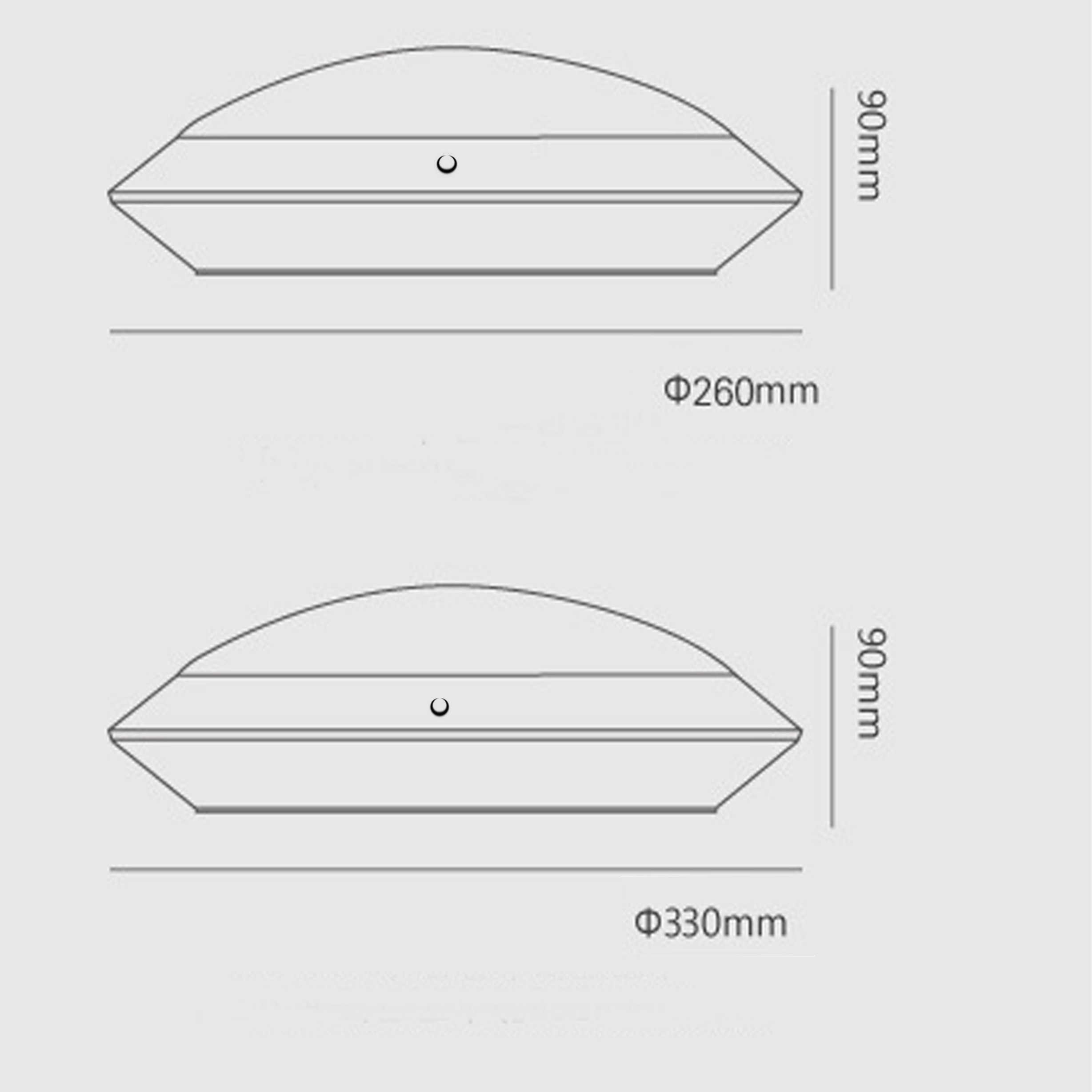 Surface Mounted Round LED Ceiling Lights Embedded / Recessed Mounting 110 Volt 12W