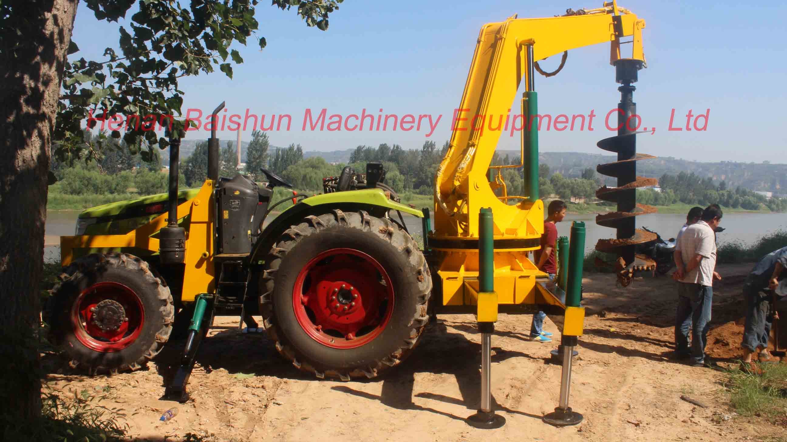 India pole erection machine piling machine tractor price