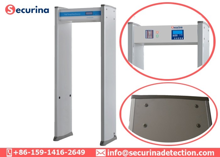 Multi Detecting Zones Walk Through Security Detector With LED Alarming Panel
