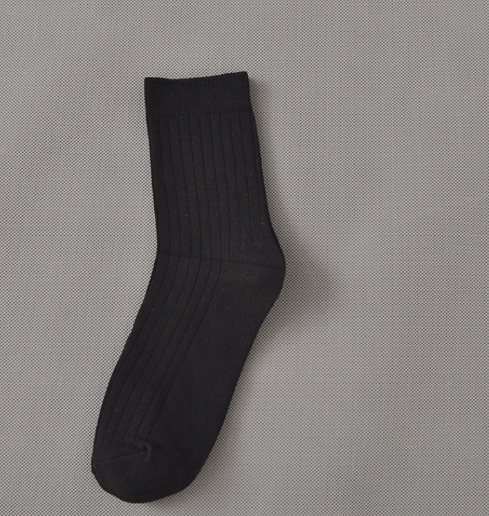 Solid Color Thick Business Mens White Dress Socks Business Casual Socks