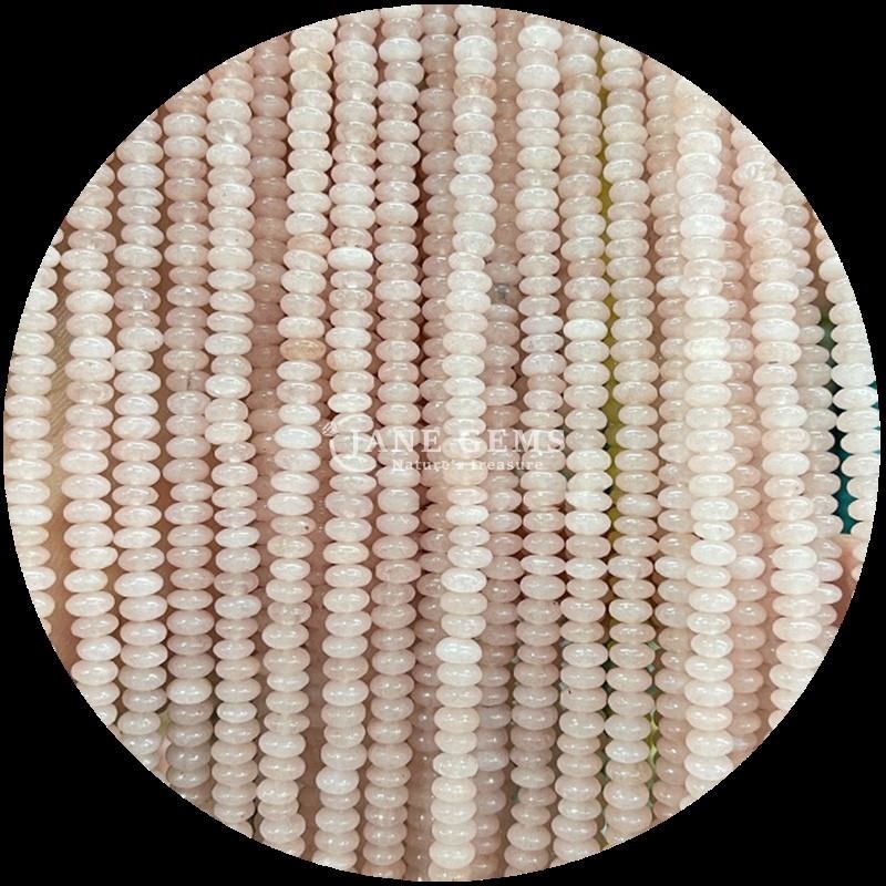 Crystal Gemstone Rondelle Abacus Shape HeShi Bead Various Stone Types Loose Bead Strands For Jewelry Making
