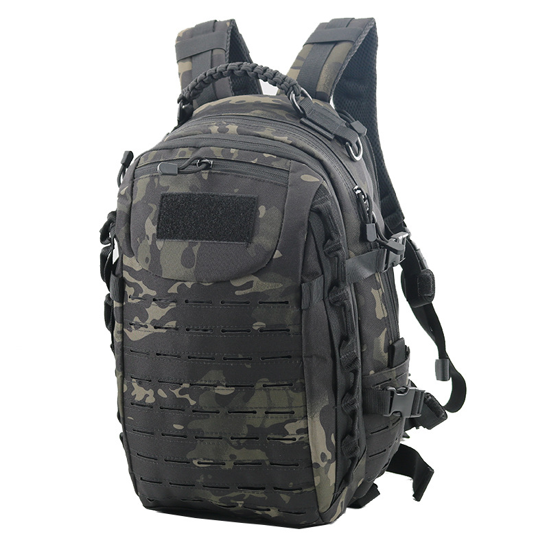 25L 900D Oxford Fabric Waterproof Daysack with Laser-Cut Molle Assorted Logo Accepted