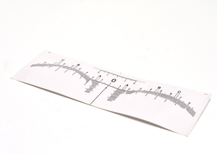 Disposable Transparent Adhesivepermanent makeup eyebrow ruler for PMU Microblading Tattoo