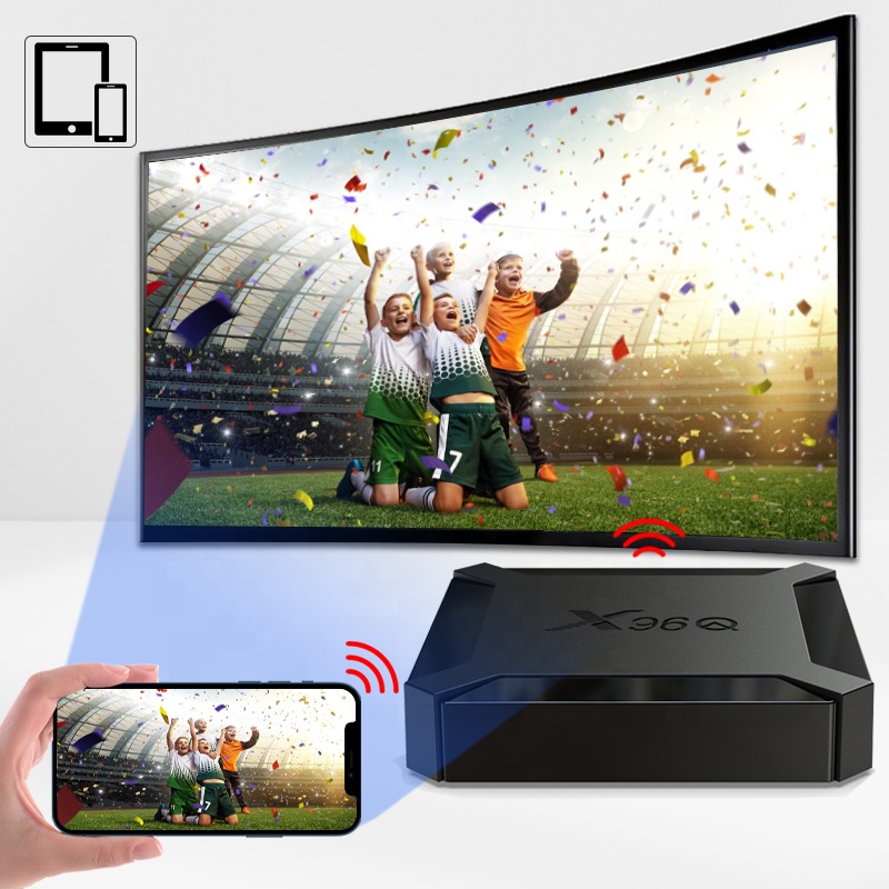 Lifetime Free X96Q 4K Xxx.xxx Video TV Box TOP 1 Hot Selling Android World Stream Allwinner H313 2GB 16GB 2.4G WIFI Set Top Box
