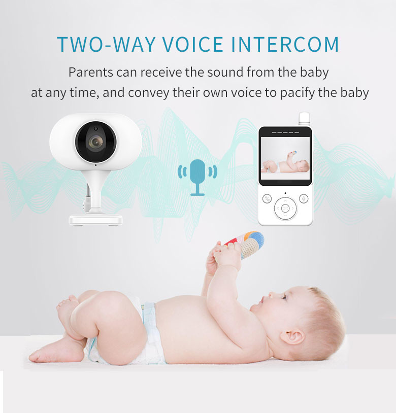Wireless 2.4" 720P Baby Monitor Night Vision Indoor Wifi Pet Camera Vox Function