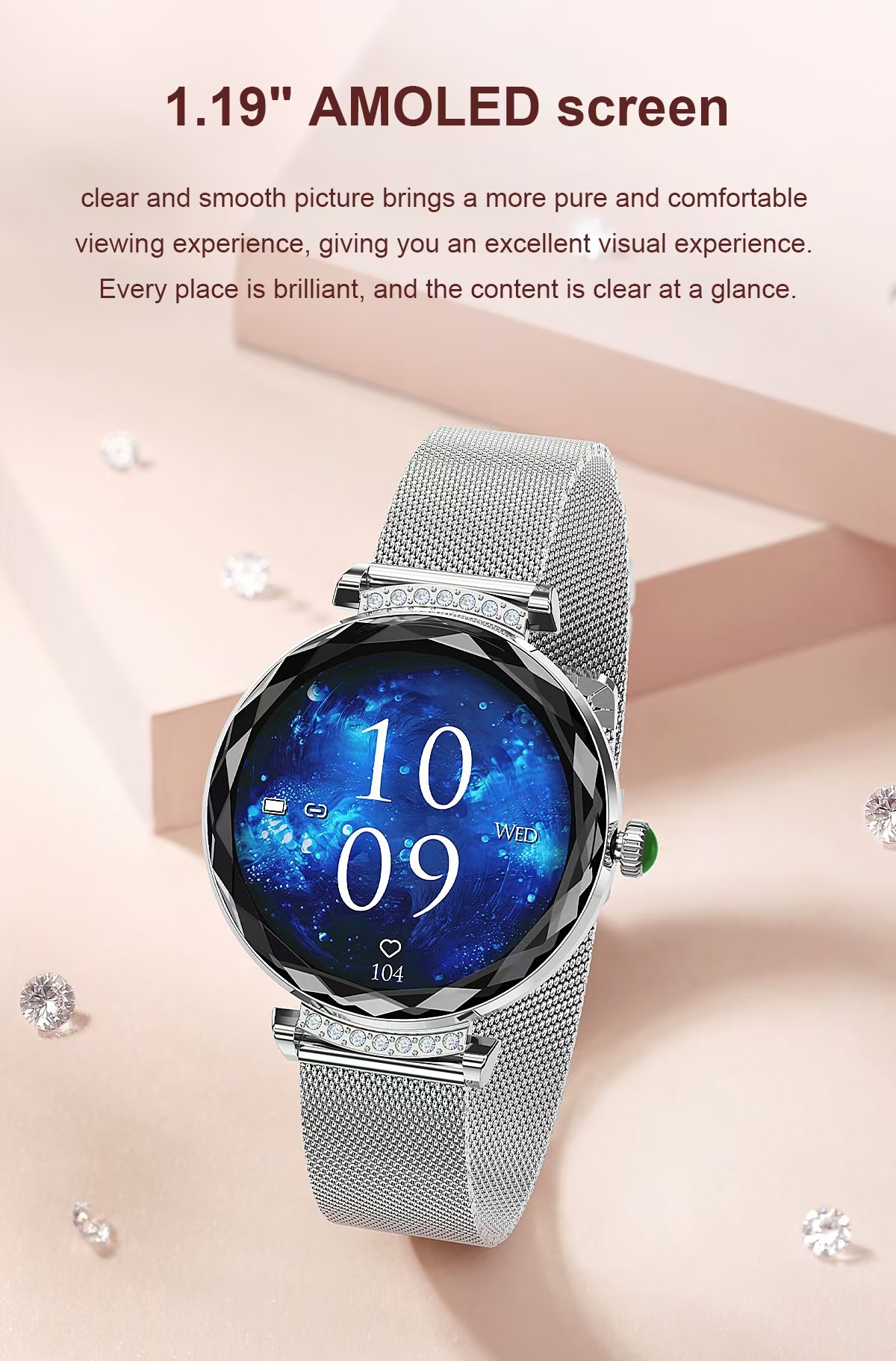 NX7 Pro Women'S Waterproof Smart Watch Water Resistant Ladies Smart Watch