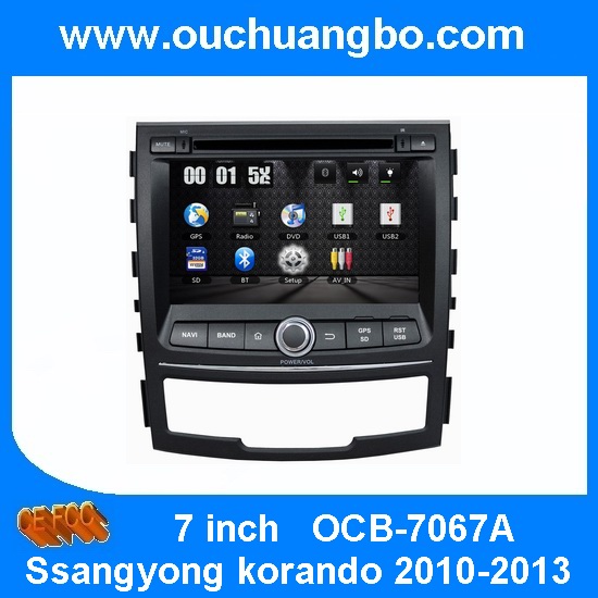 Ouchuangbo Auto Multimedia System for Ssangyong korando 2010- 2013 DVD Radio iPod Bluetooth TV OCB-7067A